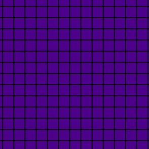 Grid Pattern - Royal Purple and Black