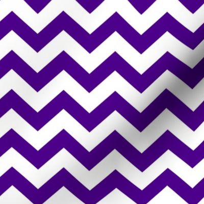 Chevron Pattern - Royal Purple and White