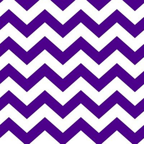 Chevron Pattern - Royal Purple and White