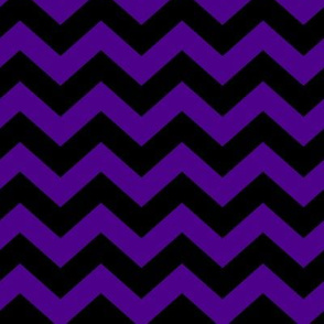 Chevron Pattern - Royal Purple and Black