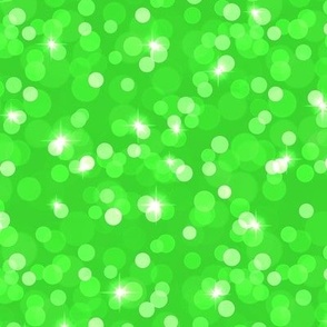 Sparkly Bokeh Pattern - Lime Green Color