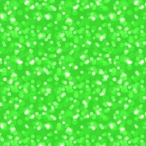Small Sparkly Bokeh Pattern - Lime Green Color