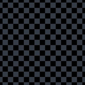 Checker Pattern - Charcoal and Black