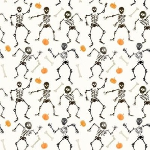 Small / Halloween Dem Bones - Dancing Skeletons