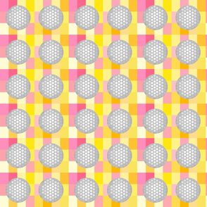 Golf ball - pink - medium