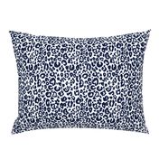 Cheetah Chic // Navy on White (Small Size) 