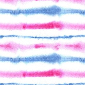 Blue and pink watercolor stripes - painted tie diy texture a265-1