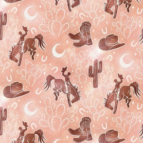 Cowboys and Cacti - large - cosmic terracotta