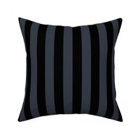 Large Charcoal Awning Stripe Pattern Vertical in Black