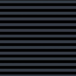 Charcoal Bengal Stripe Pattern Horizontal in Black
