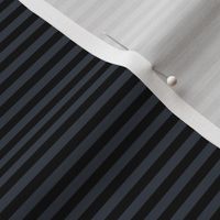 Small Charcoal Bengal Stripe Pattern Horizontal in Black