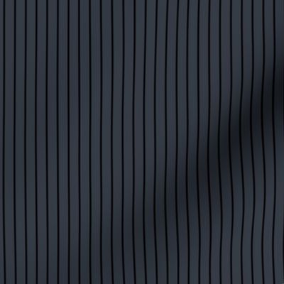 Small Charcoal Pin Stripe Pattern Vertical in Black