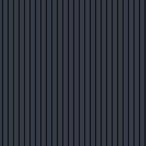 Small Charcoal Pin Stripe Pattern Vertical in Black