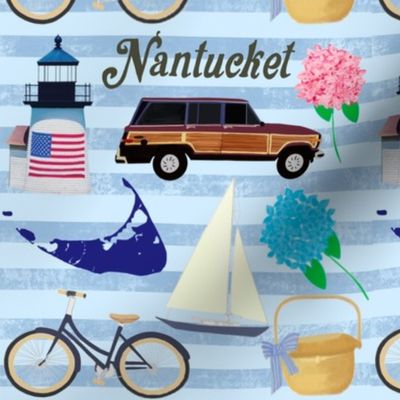 Nantucket v2 on blue stripes