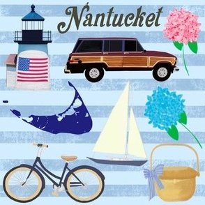 Nantucket v2 on blue stripes
