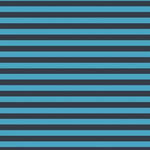 Charcoal Bengal Stripe Pattern Horizontal in Blueberry Sorbet