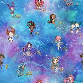 star signs pastel galaxy