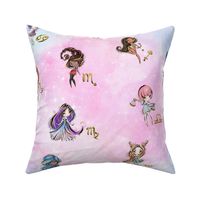 star signs pastel galaxy pink