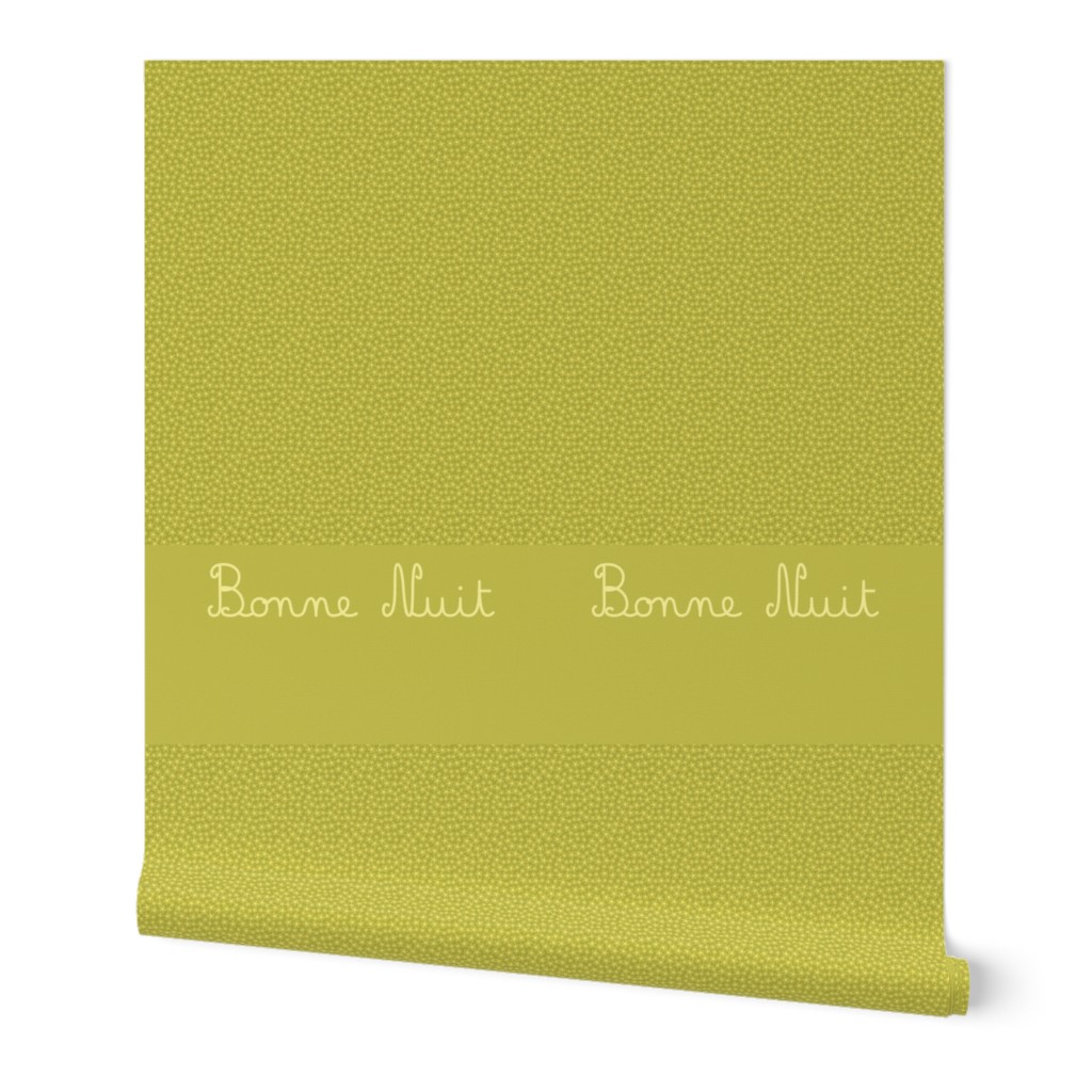 Bonne Nuit Pillowcase Green