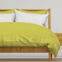 Bonne Nuit Pillowcase Green