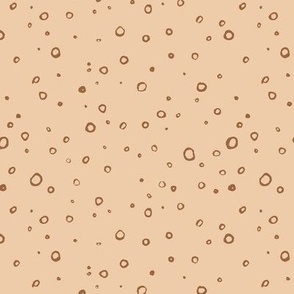 Bubbles - Dots - Apricot & Tan