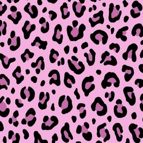 ★ CUSTOM LEOPARD PRINT - LILAC PINK ★ Medium Scale / Collection : Leopard spots – Punk Rock Animal Prints