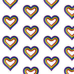 Pride Papercut Hearts