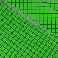 Grid Pattern - Lime Green and Black