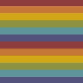Retro Rainbow Pride Flag Stripes 1/2"