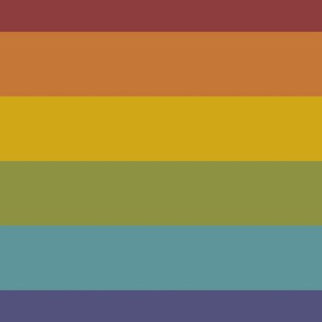 Retro Rainbow Pride Flag Stripes 2"