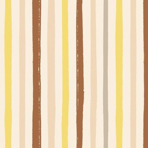 Painted Stripes - Brush strokes - Sunny multi