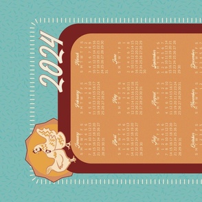 Mom's Kitchen-2024 Calendar Tea Towels -SF Fall 2021-Update for 2024!