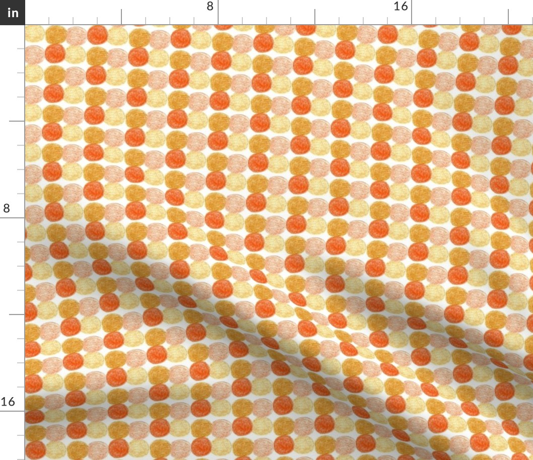 Meadow Dots in Orange