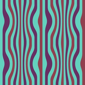 AWK3 - Sexy Stripes in Turquoise, Purple and Burgundy