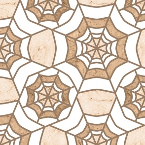 Web Deco- Marble Textured Geometric- White Desert Sand- Large Scale