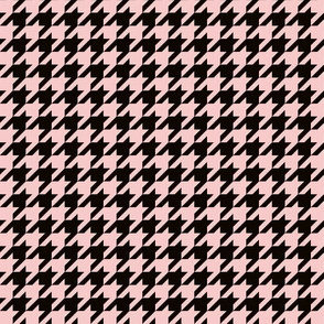 houndstooth baby pink black small