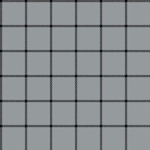 spread out gingham black on gray small