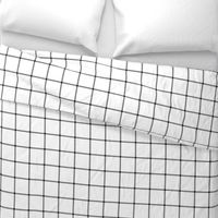 spread out gingham black on white small