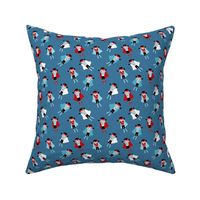 Super hero boys fun strong super powers kids design classic blue red