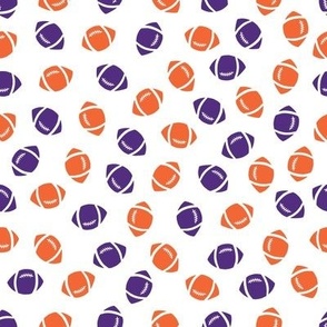 Orange and Purple Football toss 3, orange and purple