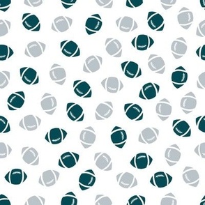 Teal Green and Silver Football Toss-01