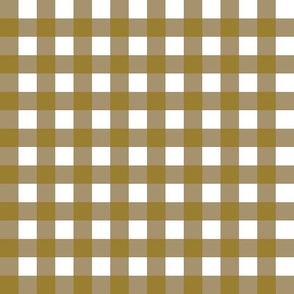 Black and Gold Gingham 1 half inch squares