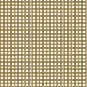 Black and Gold Gingham 3- Eighth inch squares gold