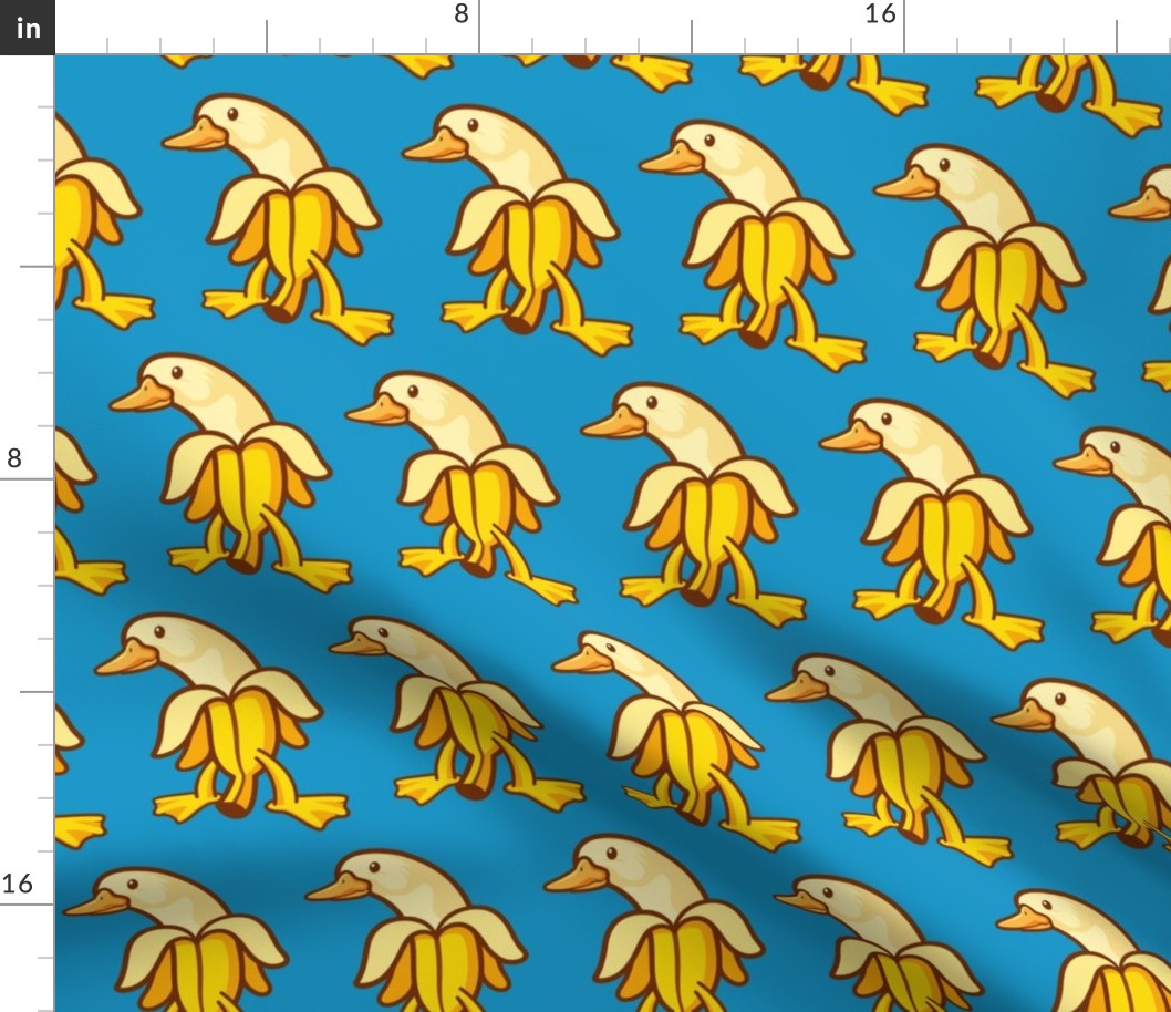 Banana Duck Meme Blue Large