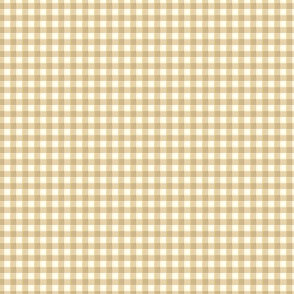 Garnet and Gold Gingham eighth inch squares gold