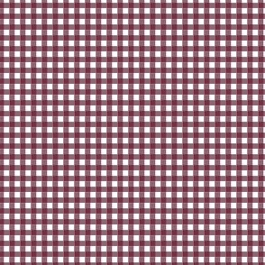 Garnet and Gold Gingham eighth inch squares garnet