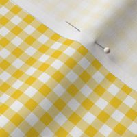 Purple and Yellow Gingham quarter inch squares