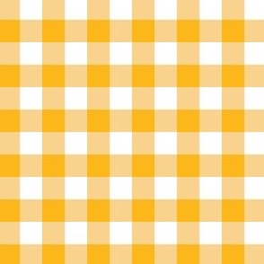 Red and Yellow Gingham 2 half inch squares