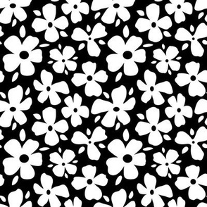 Black and Gold Daisy Flowers Small- black