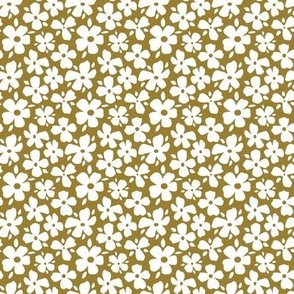 Black and Gold Daisy Flowers extra small- gold